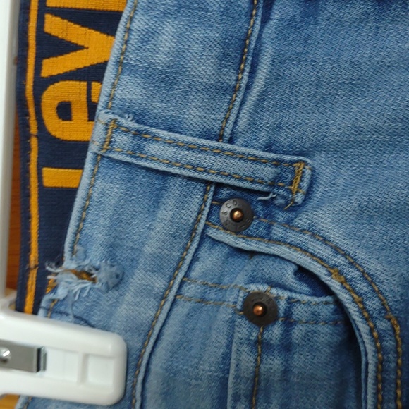 Levi's Strauss jeans 8 reg W24"xL25" 510 adjustable waist blue denim pants - Picture 4 of 9